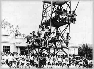 Interisland Play Day at Palama Settlement, 1938. (Palama Settlement Archives photo.)